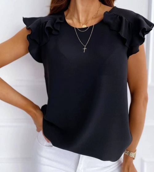 Дамска стилна блуза 6507 черен