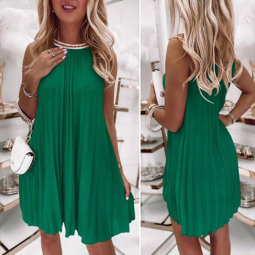 Дамска рокля Солей X5788 зелен