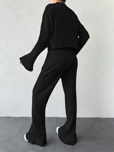 Set bluză și pantaloni de damă spectaculos AR31240 negru