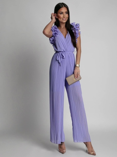 Salopetă elegantă de damă 24070 violet