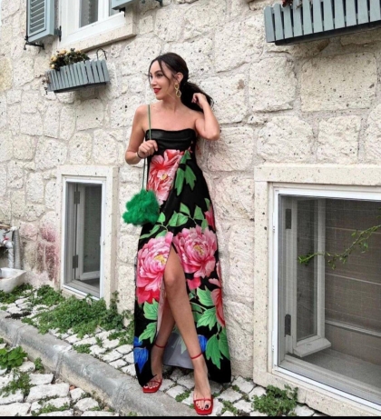 rochie de dama cu fanta 2396