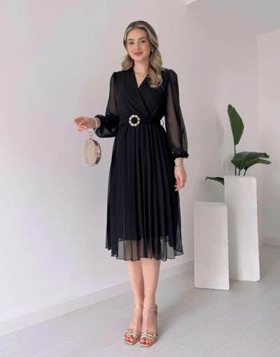 set pantaloni scurti dama cu in camasa 2510 negru
