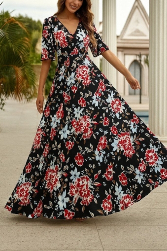 set pantaloni scurti dama cu in camasa 2510 negru