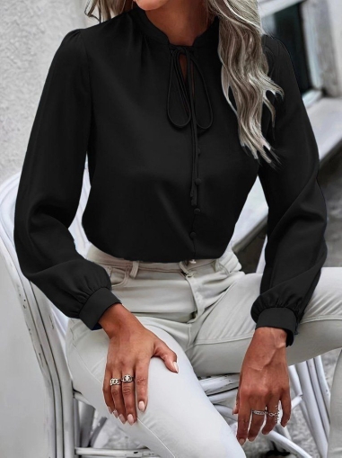 set pantaloni scurti dama cu in camasa 2510 negru