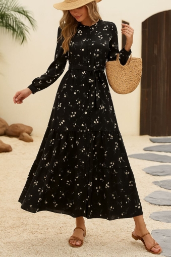 set pantaloni scurti dama cu in camasa 2510 negru