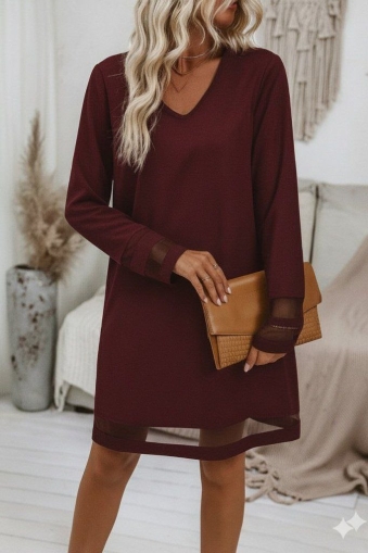 Rochie de damă cu pietre și tul J72338