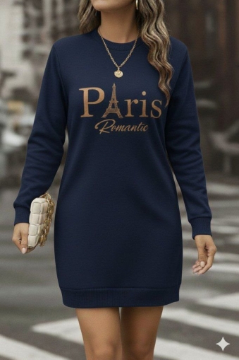 дамска рокля PARIS  J64306 син