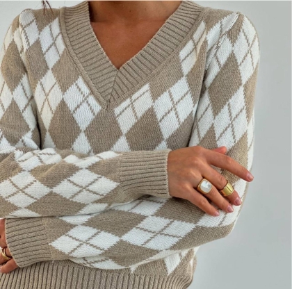 дамски комплект трико N001 кафяв