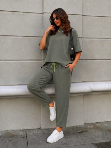 set pantaloni scurti dama cu in camasa 2510 negru