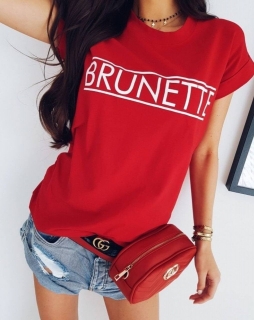 Дамска тениска BRUNETTE 2475 червен