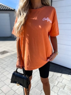 Дамска oversize тениска 5221 оранжев