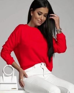 Дамска блуза с гол гръб 6753 червен
