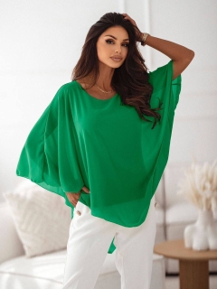 Дамска ефирна блуза X1235 зелен