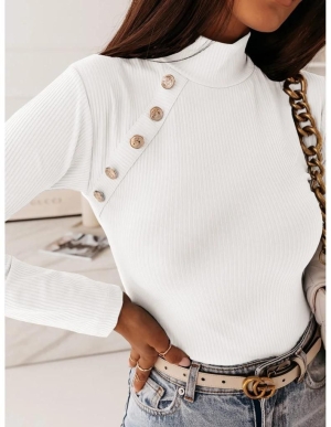 Дамска блуза с копчета AR1105 бял