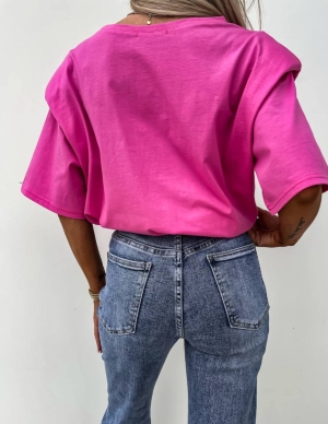 Tricou de damă cu căptușeală A1569 roz