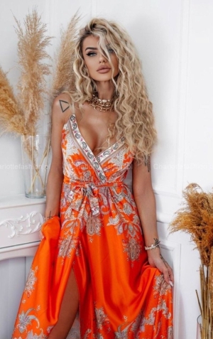 rochie de dama cu fanta 2396