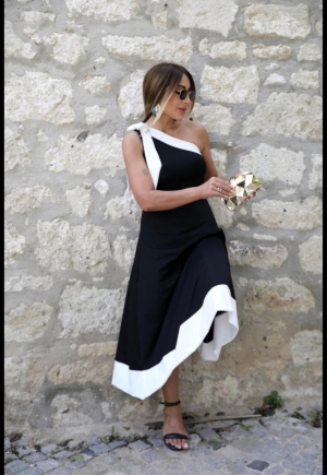 set pantaloni scurti dama cu in camasa 2510 negru
