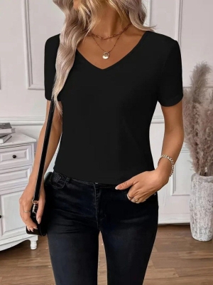 set pantaloni scurti dama cu in camasa 2510 negru