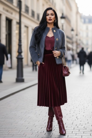 дамско палто късо  A7707 син