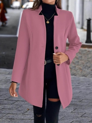 дамско палто с лястовича яка J96004