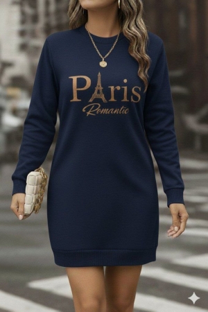 дамска рокля PARIS  J64306 син