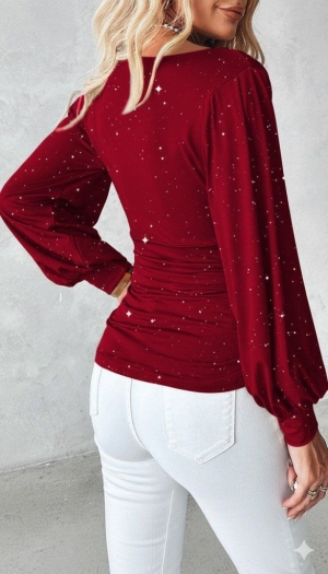 дамска блуза  j10006 бордо