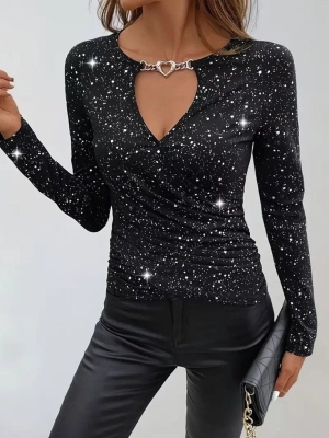 дамска блуза с аксесоар J12006