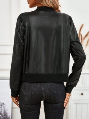 дамско  яке еко кожа J72369