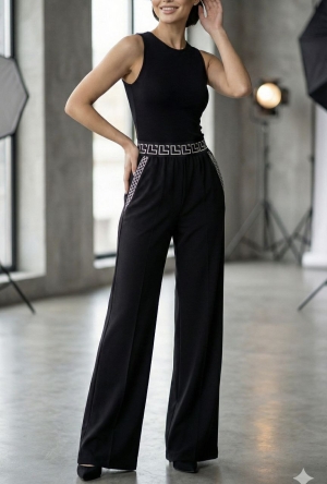 дамски панталон висока талия  J61964