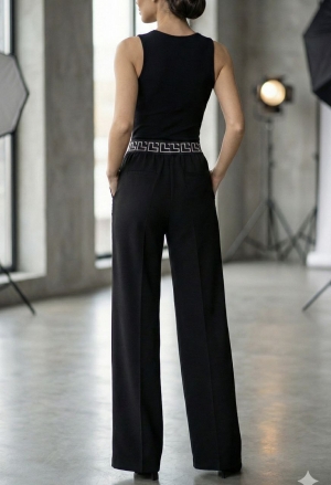 дамски панталон висока талия  J61964