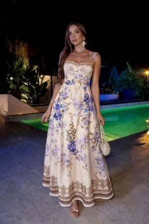 дамска рокля  с  шарки  AS7539