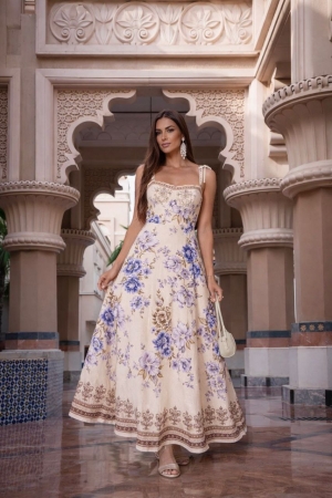 дамска рокля  с  шарки  AS7539