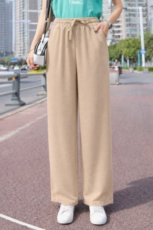 pantaloni de damă din piele ecologică cu talie înaltă J46132