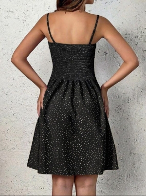 set pantaloni scurti dama cu in camasa 2510 negru