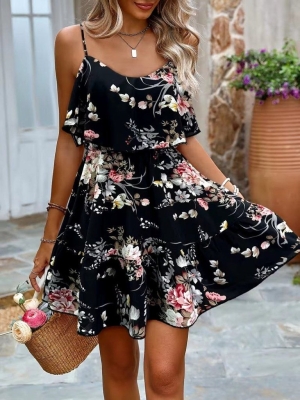 set pantaloni scurti dama cu in camasa 2510 negru