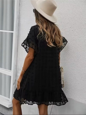set pantaloni scurti dama cu in camasa 2510 negru