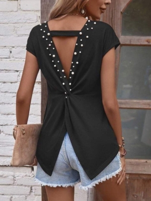 set pantaloni scurti dama cu in camasa 2510 negru