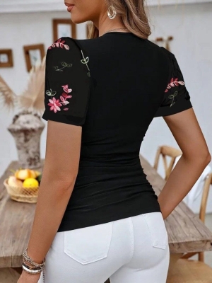set pantaloni scurti dama cu in camasa 2510 negru