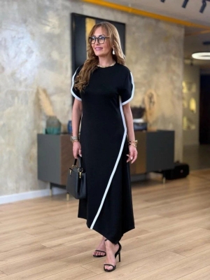 set pantaloni scurti dama cu in camasa 2510 negru