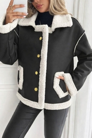 set pantaloni scurti dama cu in camasa 2510 negru